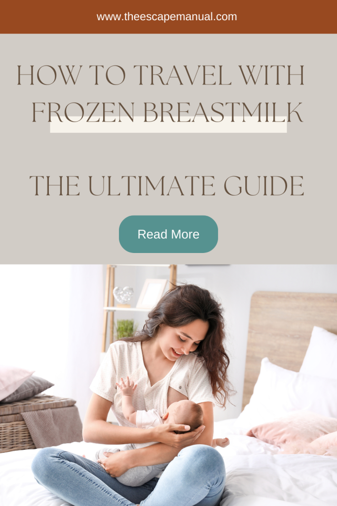 how. to travel with frozen breastmilk