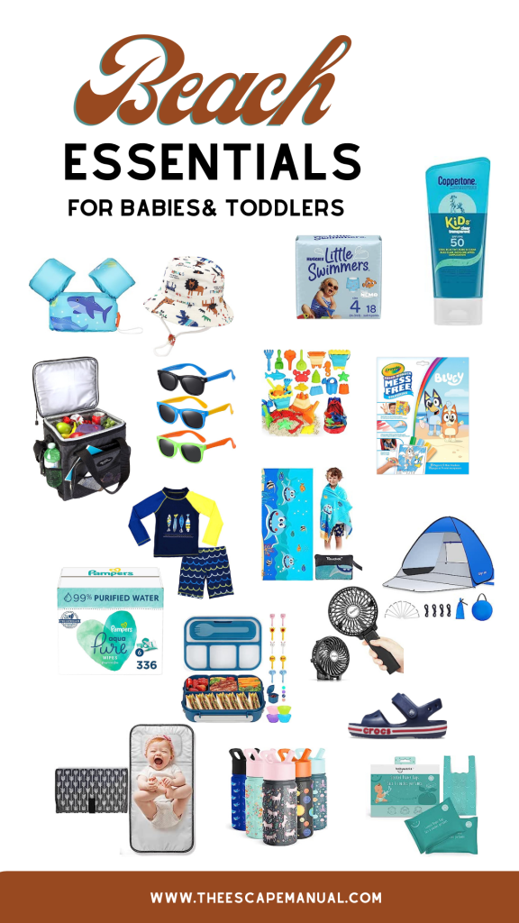 BEACH essentials for baby and toddler